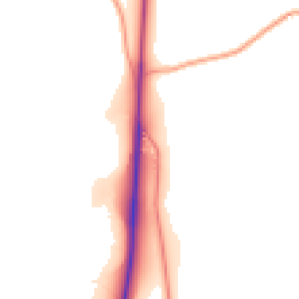 Daytime road noise heatmap for HR2 8EF