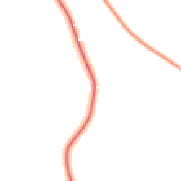 Night-time road noise heatmap for HR2 8EL