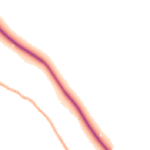 Daytime road noise heatmap for HR2 8JJ