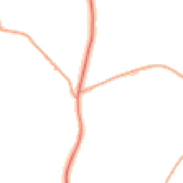 Daytime road noise heatmap for HR2 8QW