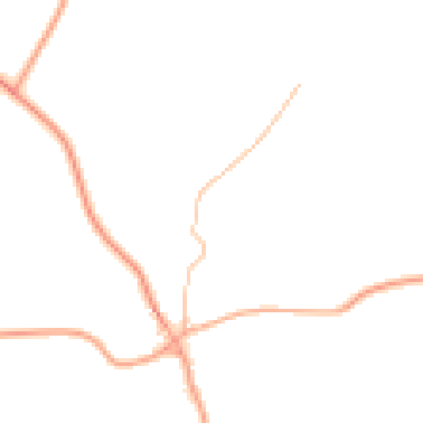 Daytime road noise heatmap for HR2 8QX