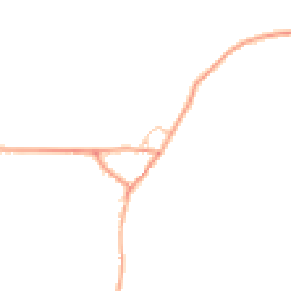 Daytime road noise heatmap for HR2 8SH
