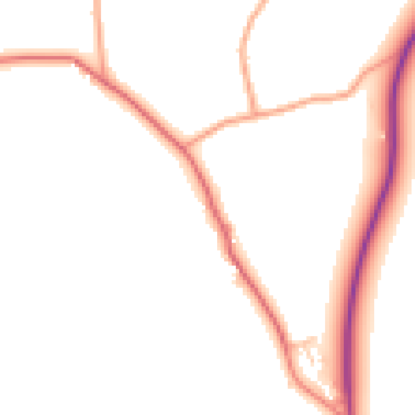 Daytime road noise heatmap for HR2 9AR