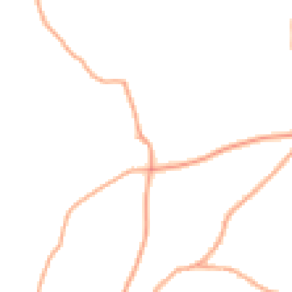 Daytime road noise heatmap for HR2 9BG
