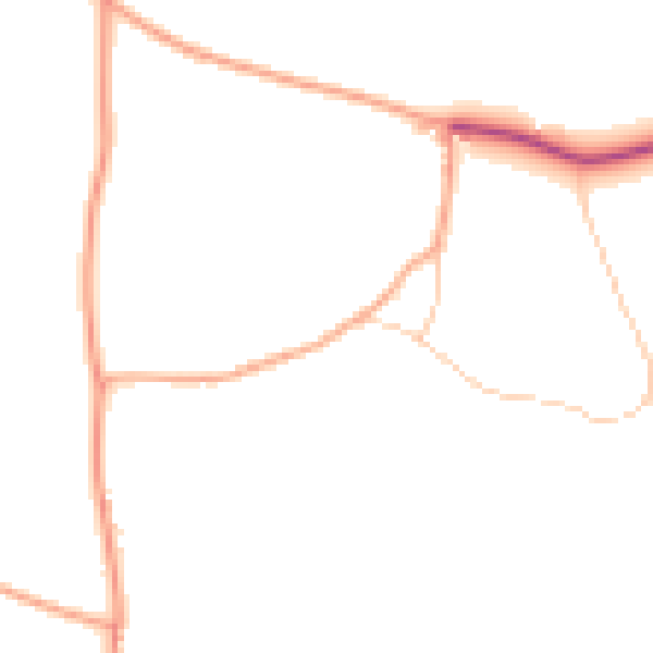 Daytime road noise heatmap for HR2 9NY