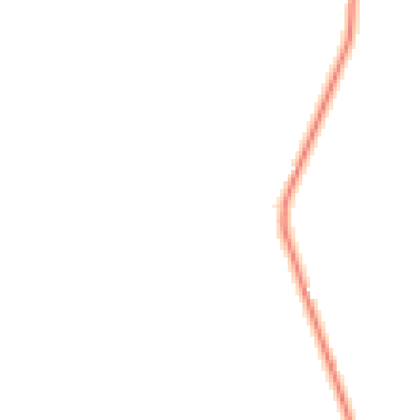Daytime road noise heatmap for HR2 9RU