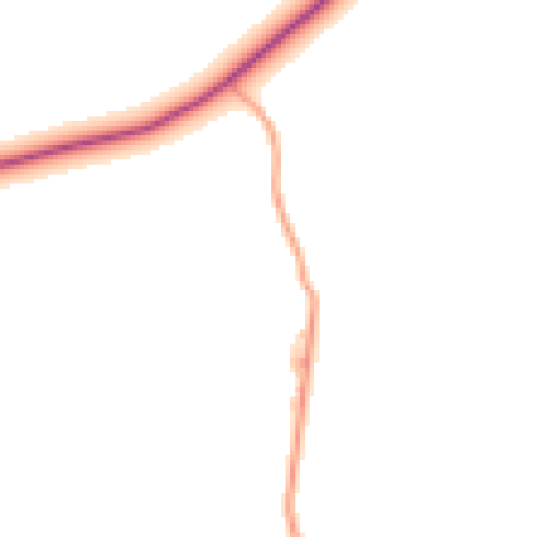 Daytime road noise heatmap for HR2 9TR