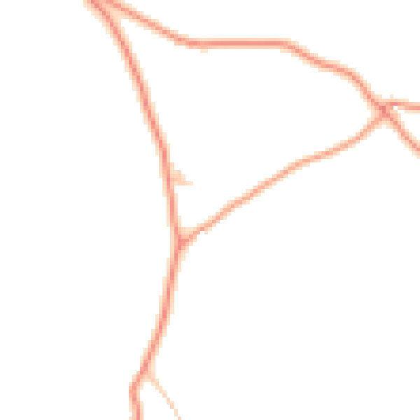Daytime road noise heatmap for HR3 6JG