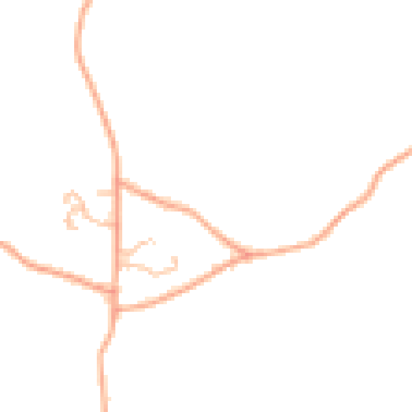 Daytime road noise heatmap for HR3 6LQ