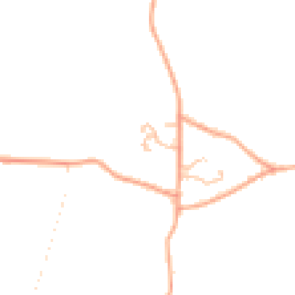 Daytime road noise heatmap for HR3 6NG