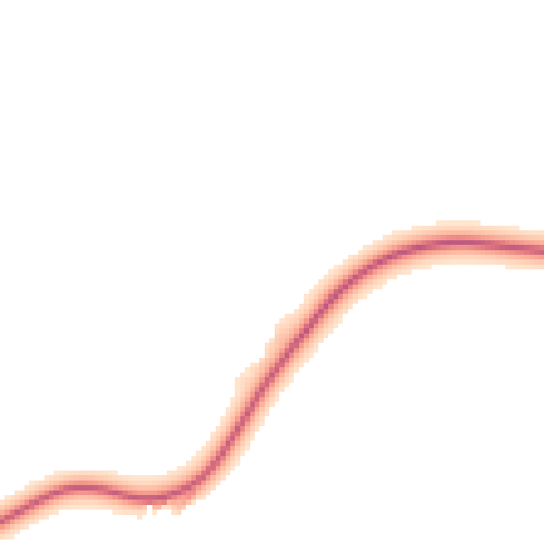 Daytime road noise heatmap for HR3 6NZ