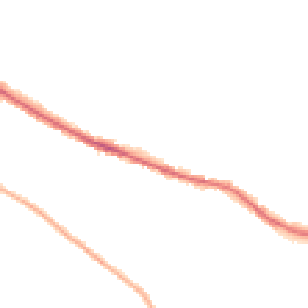 Night-time road noise heatmap for HR4 0DF
