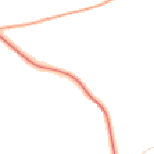 Daytime road noise heatmap for HR4 7DA