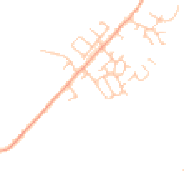 Daytime road noise heatmap for HR4 7EH