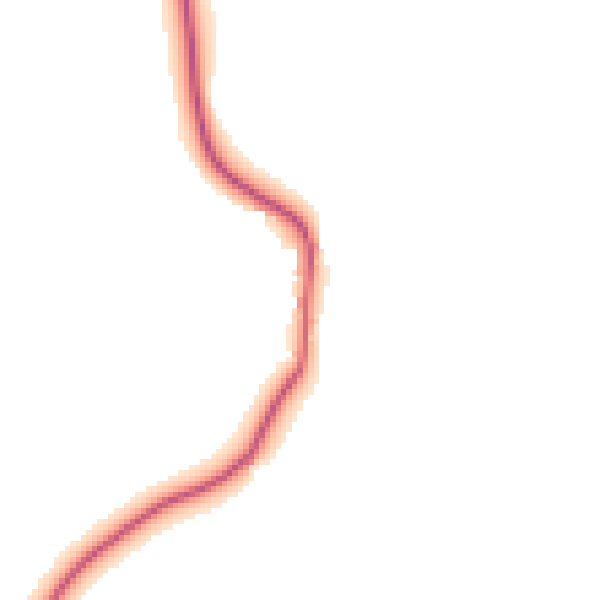 Daytime road noise heatmap for HR4 7LE