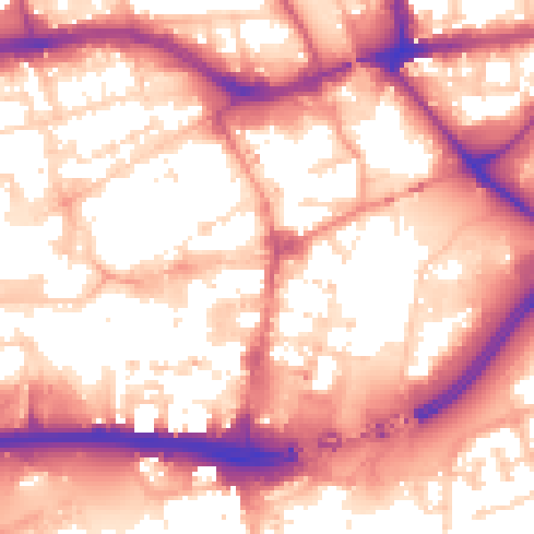 Daytime road noise heatmap for HU1 1AA