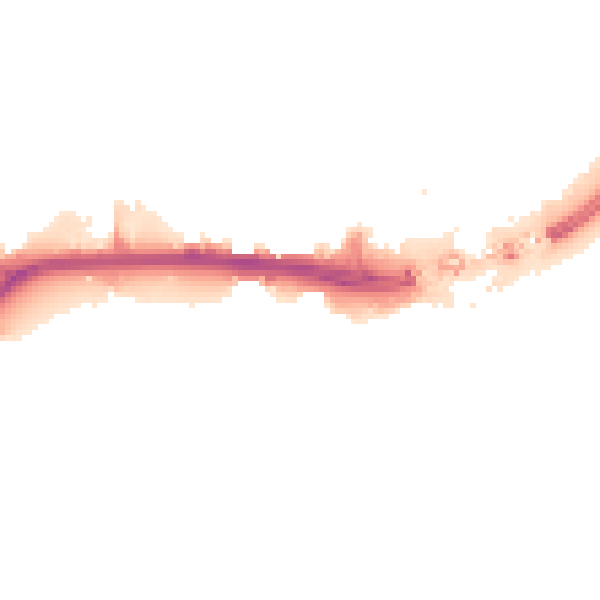 Night-time road noise heatmap for HU1 1AN
