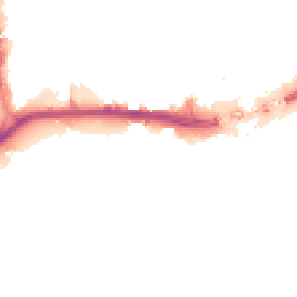 Night-time road noise heatmap for HU1 1AS