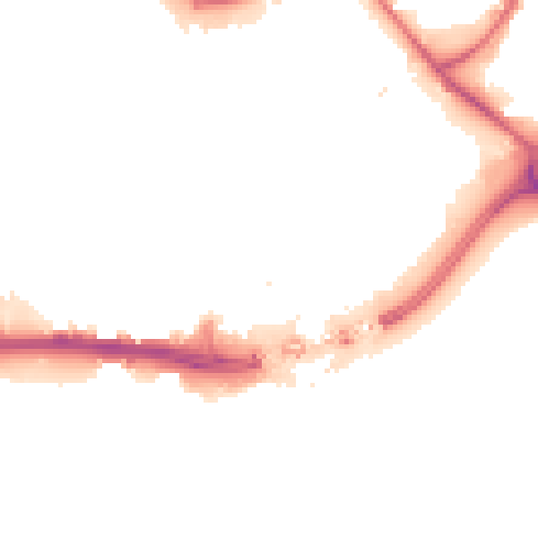 Night-time road noise heatmap for HU1 1AY