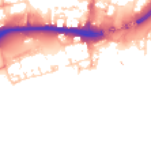 Daytime road noise heatmap for HU1 1AZ
