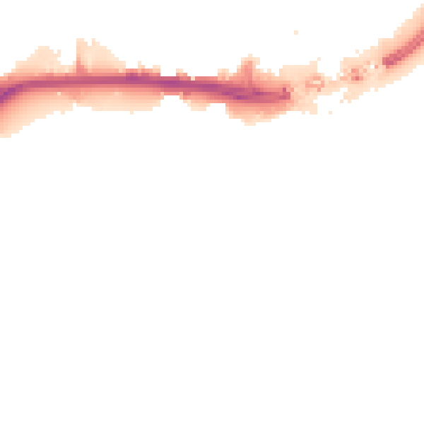 Night-time road noise heatmap for HU1 1AZ
