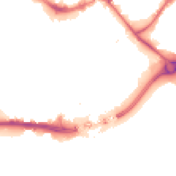 Night-time road noise heatmap for HU1 1BJ
