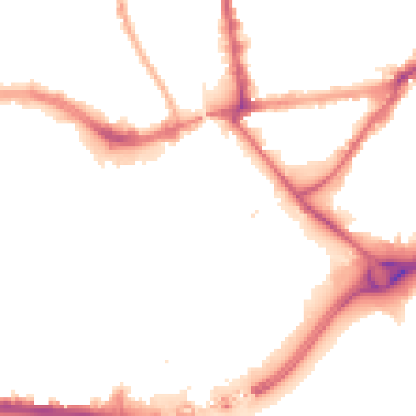 Night-time road noise heatmap for HU1 1HA