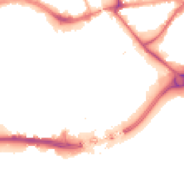 Night-time road noise heatmap for HU1 1NQ