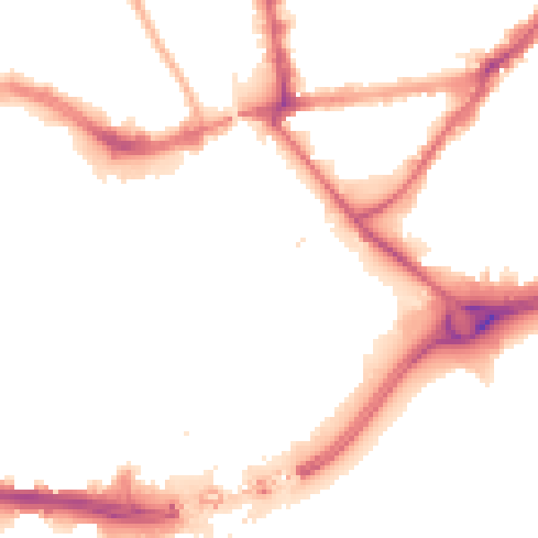 Night-time road noise heatmap for HU1 1NR