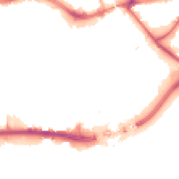 Night-time road noise heatmap for HU1 1PD