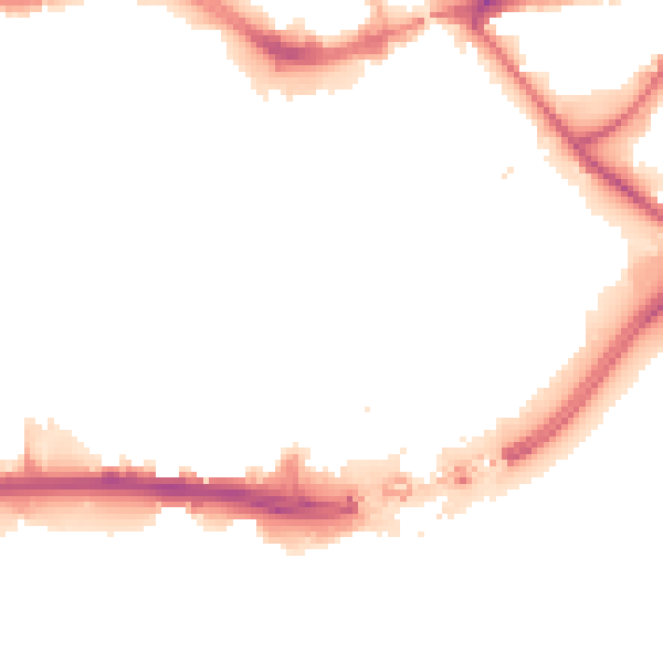 Night-time road noise heatmap for HU1 1PE
