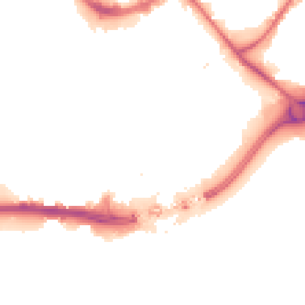Night-time road noise heatmap for HU1 1PS
