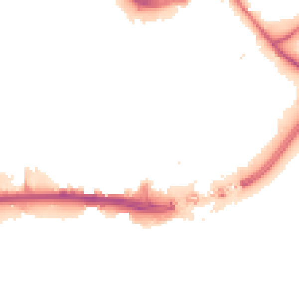 Night-time road noise heatmap for HU1 1RQ