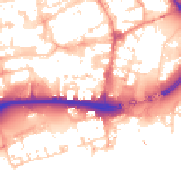Daytime road noise heatmap for HU1 1RR