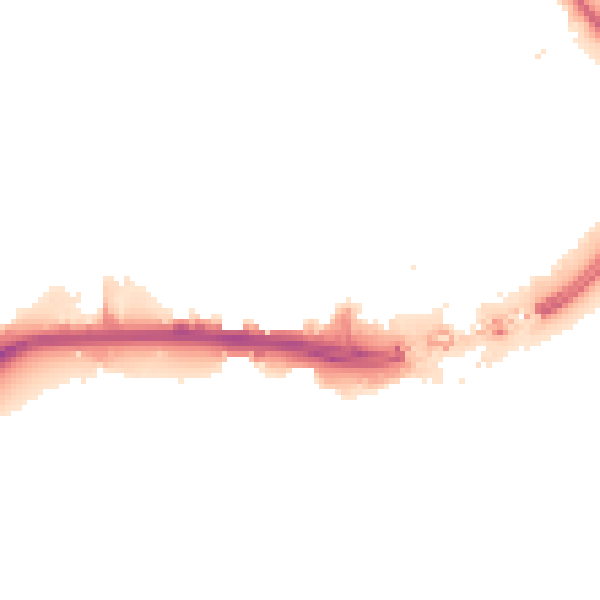 Night-time road noise heatmap for HU1 1RR