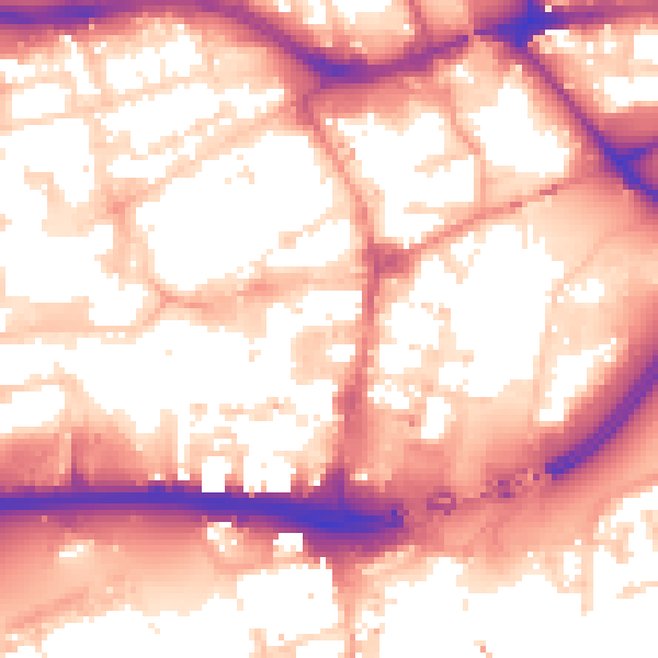 Daytime road noise heatmap for HU1 1YT