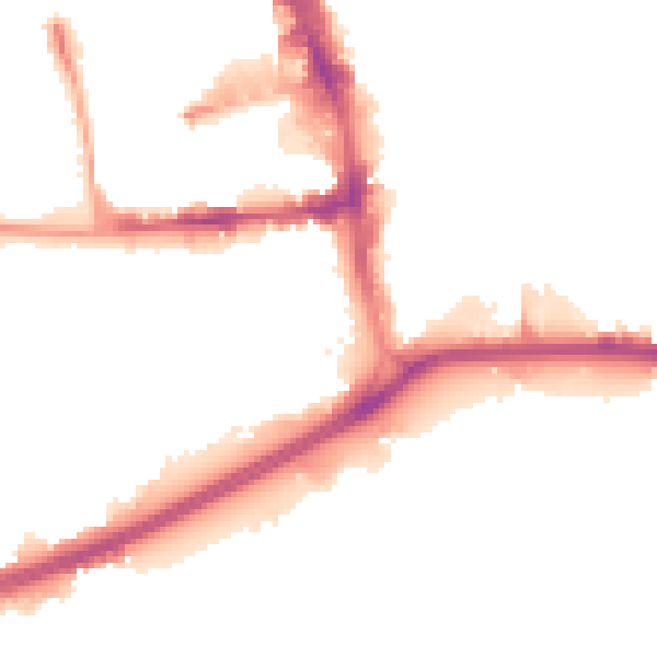 Night-time road noise heatmap for HU1 2AJ