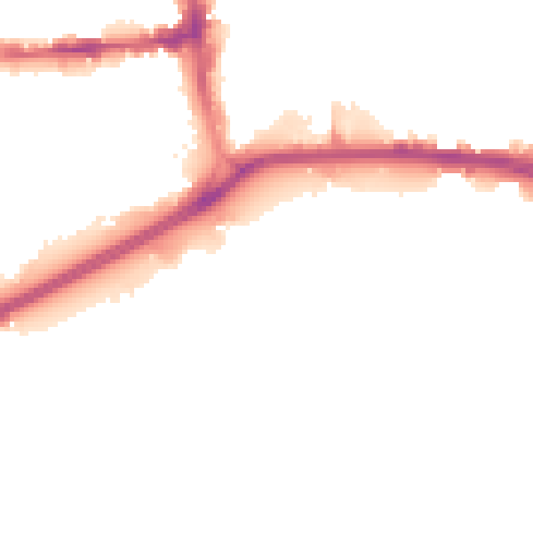 Night-time road noise heatmap for HU1 2BQ