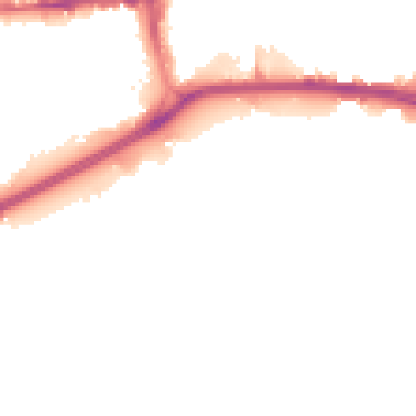 Night-time road noise heatmap for HU1 2DF