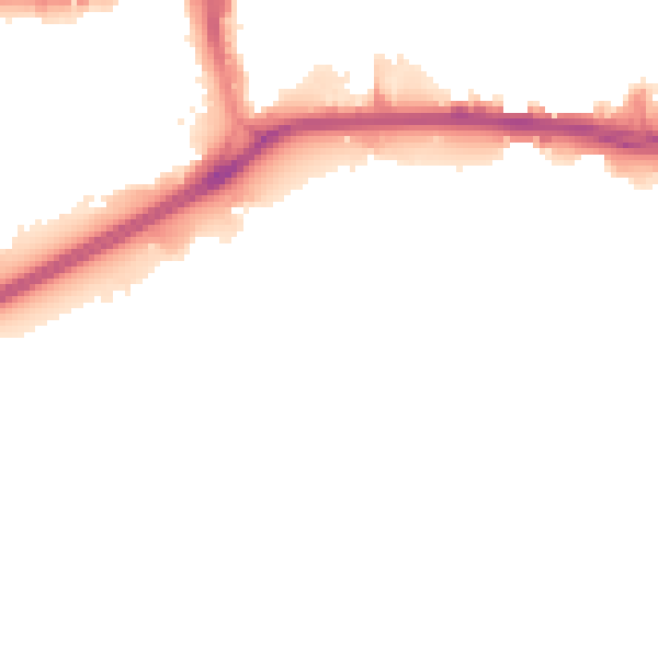 Night-time road noise heatmap for HU1 2DR