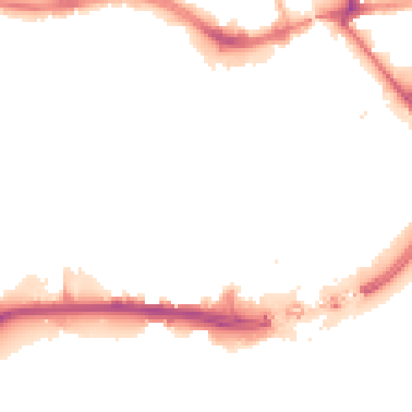 Night-time road noise heatmap for HU1 2EA