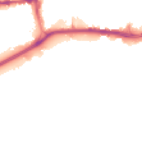 Night-time road noise heatmap for HU1 2EL