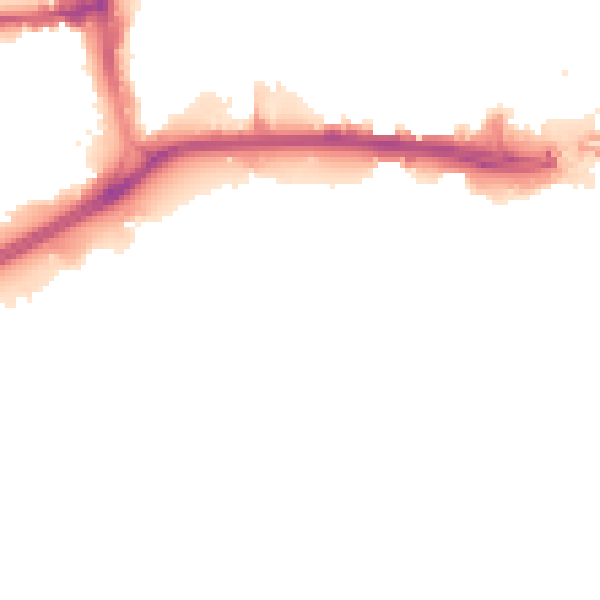 Night-time road noise heatmap for HU1 2EP
