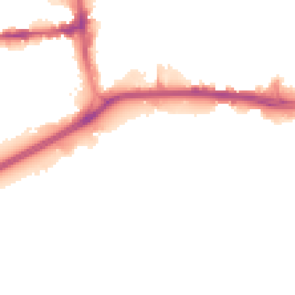 Night-time road noise heatmap for HU1 2ES