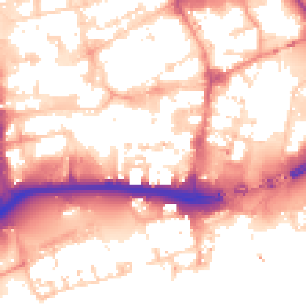 Daytime road noise heatmap for HU1 2JP