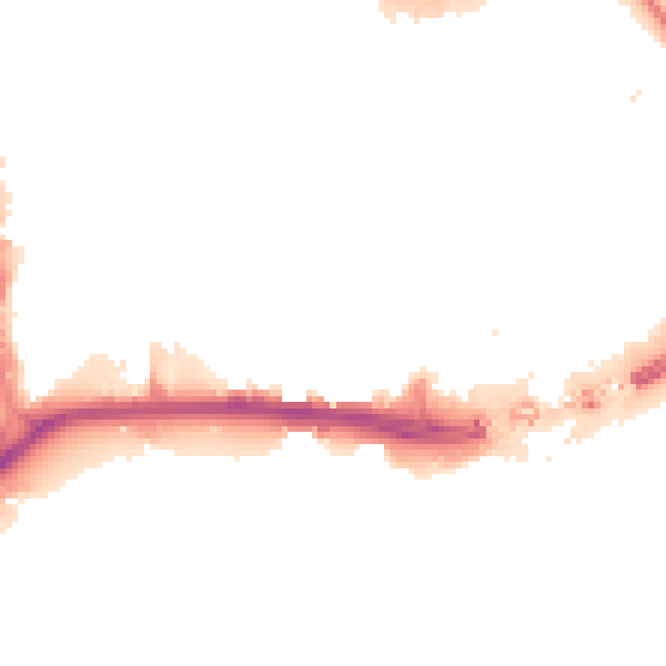 Night-time road noise heatmap for HU1 2JP