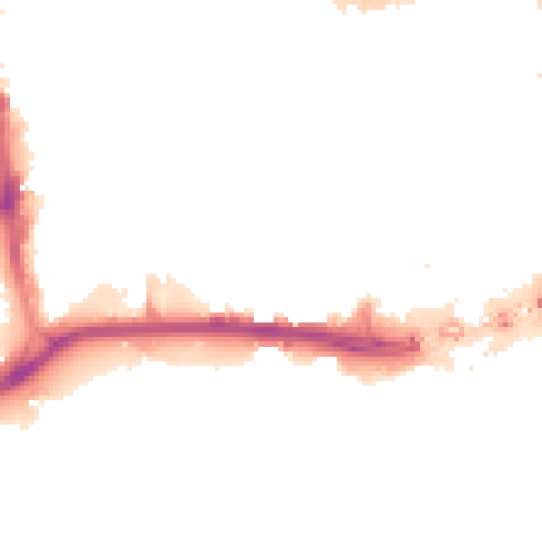 Night-time road noise heatmap for HU1 2LJ
