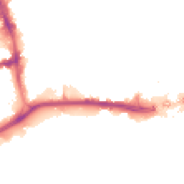 Night-time road noise heatmap for HU1 2LX