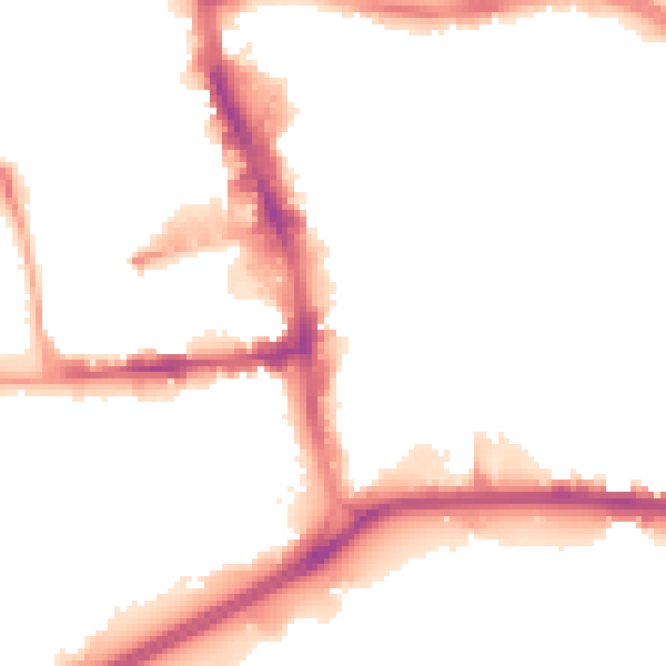 Night-time road noise heatmap for HU1 2PA