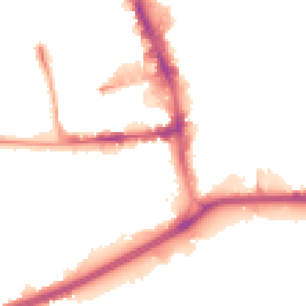 Night-time road noise heatmap for HU1 2PP
